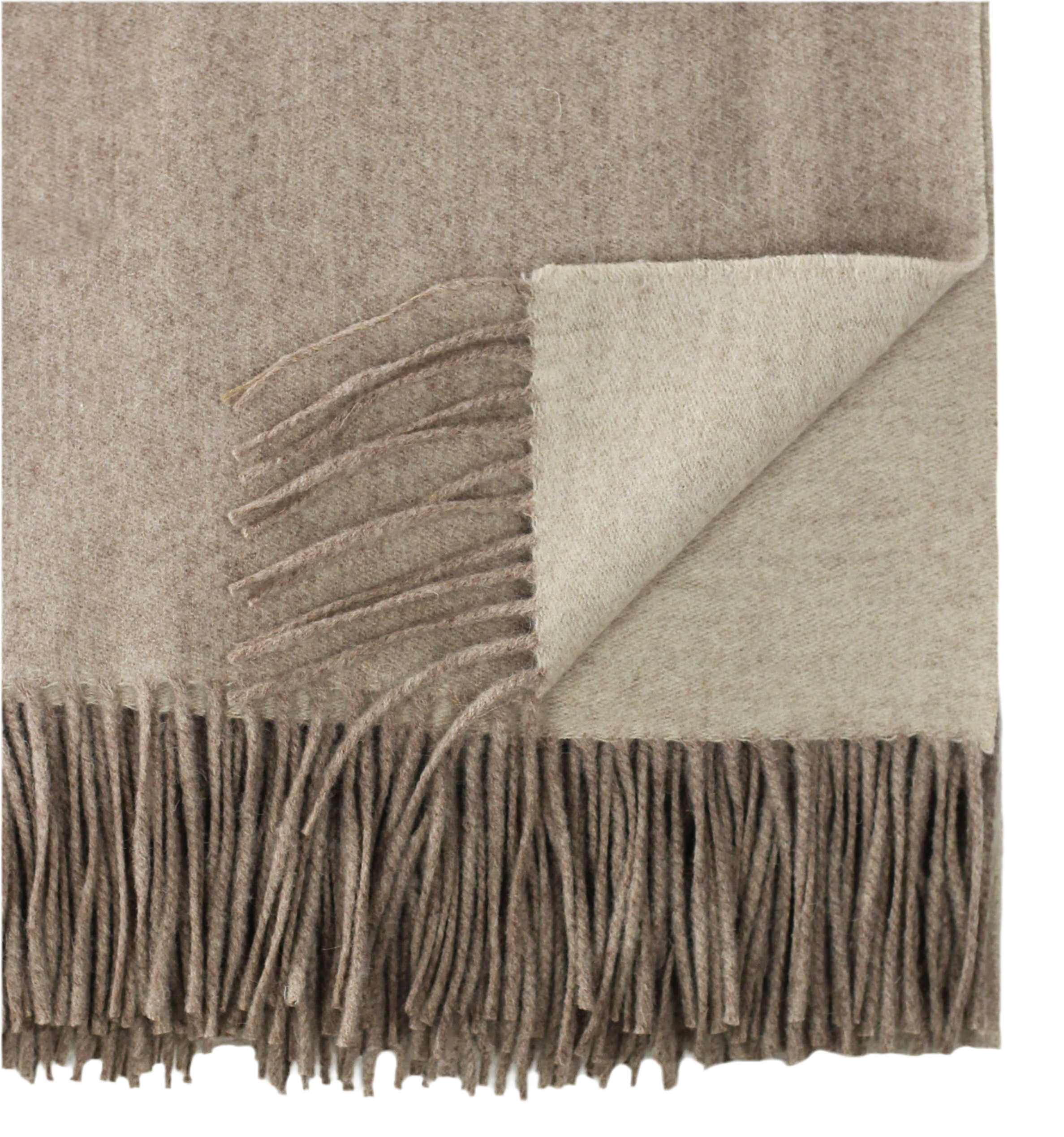 Merino Wool Reversible Throw