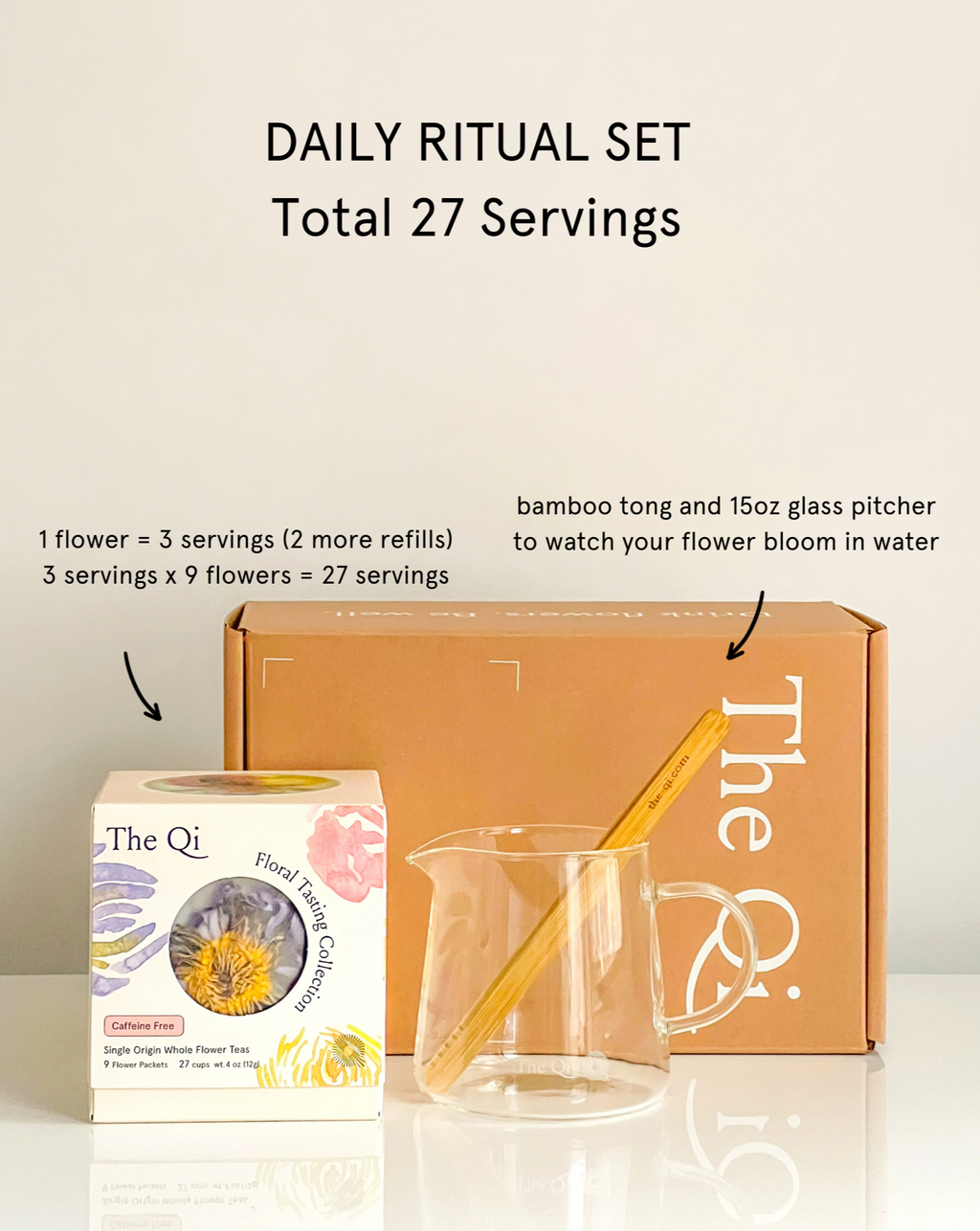 The Qi | Daily Ritual Set Tea & Glass
