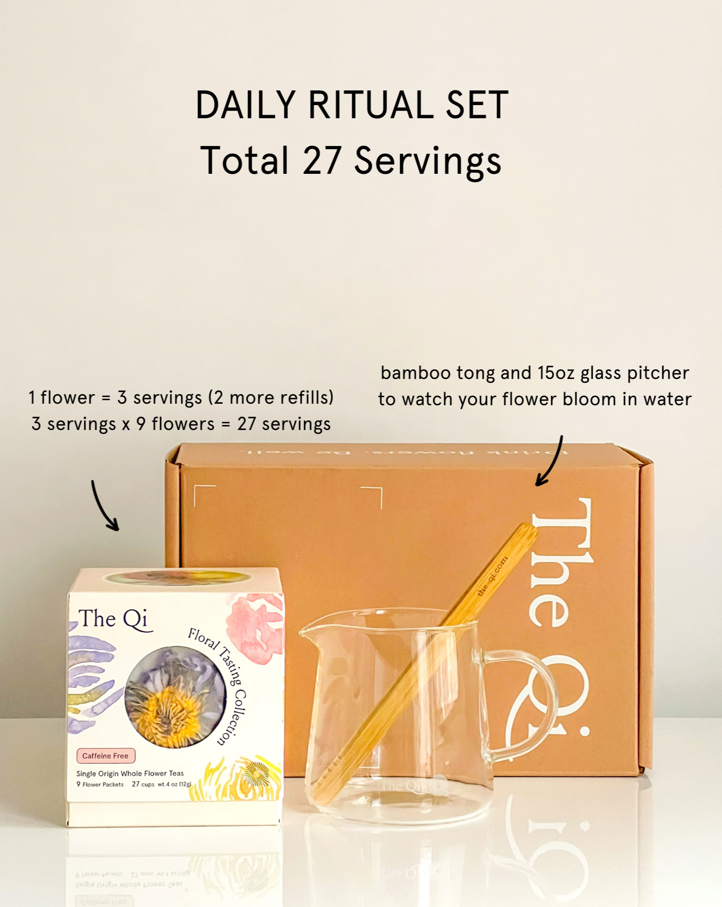 The Qi | Daily Ritual Set Tea & Glass