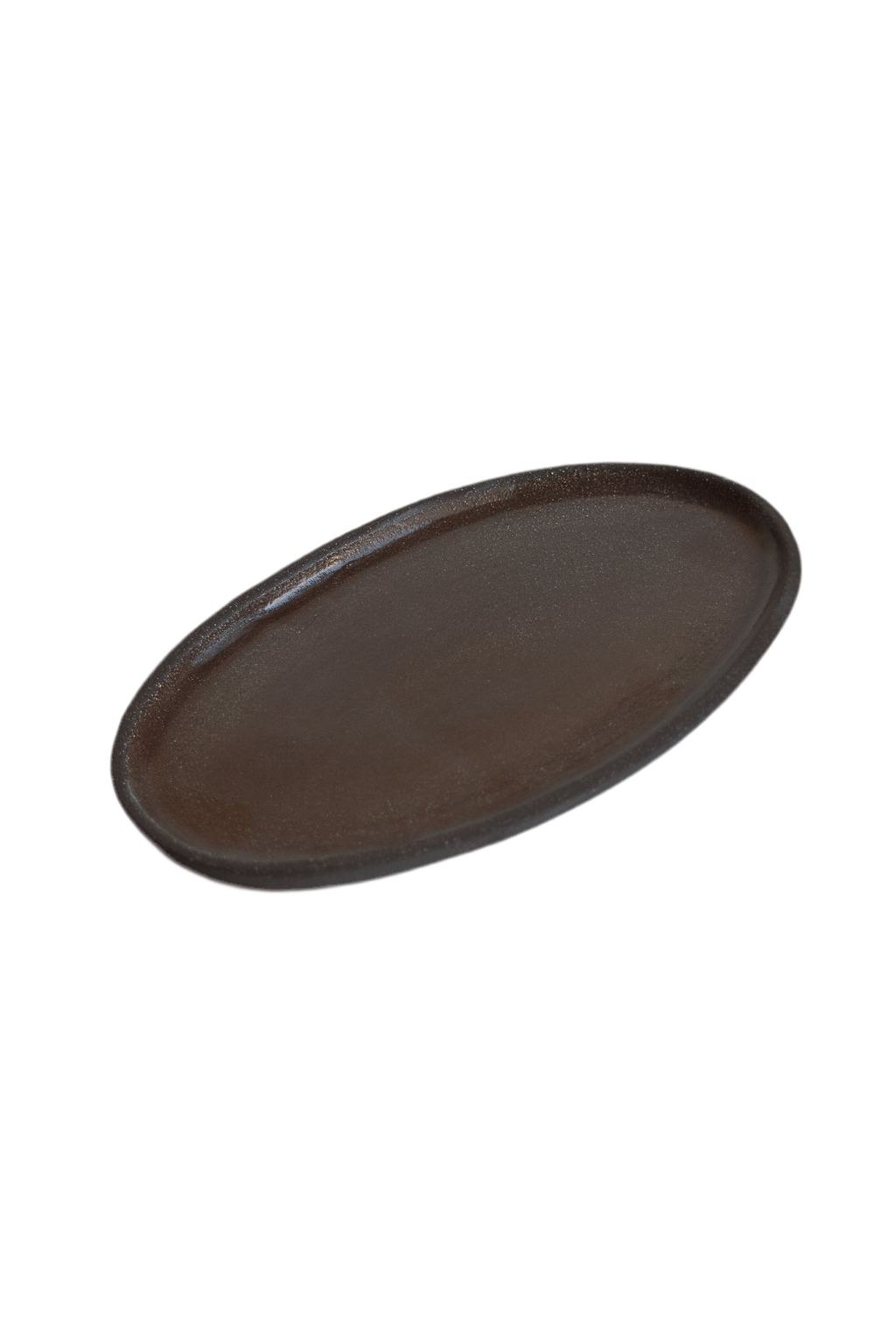 Handmade Stoneware Oval Serving Platter "Pumpernikel"