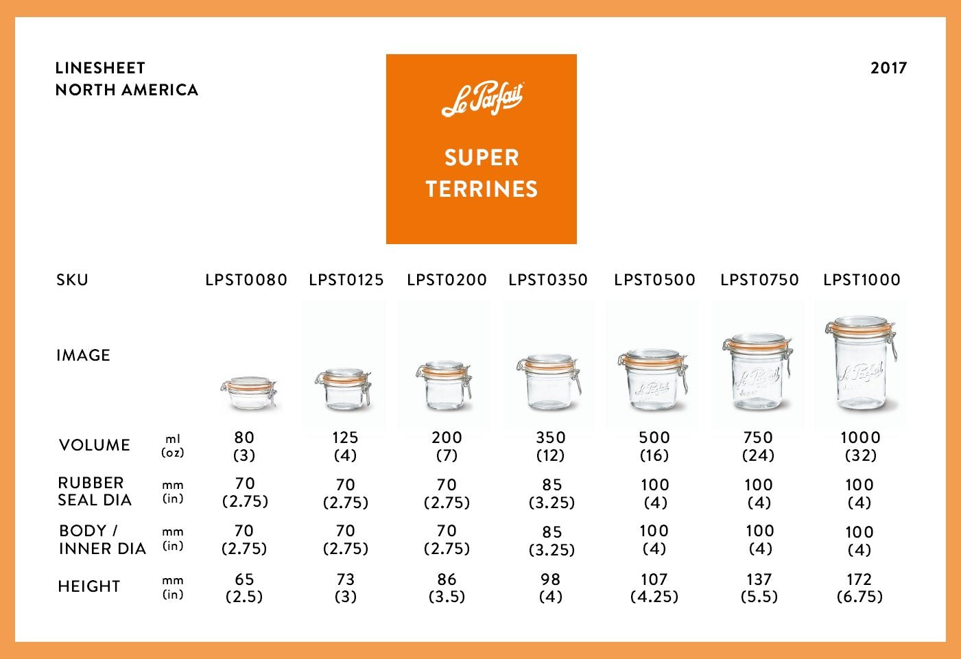 Le Parfait Super Terrines | Various sizes & sets