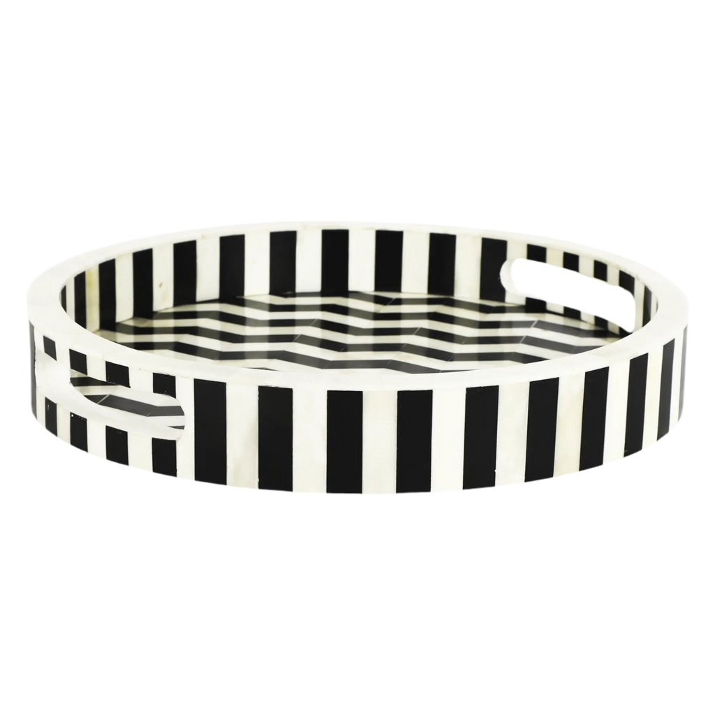 Decorative Tray Athens Dinami Pattern Resin Inlay Tray