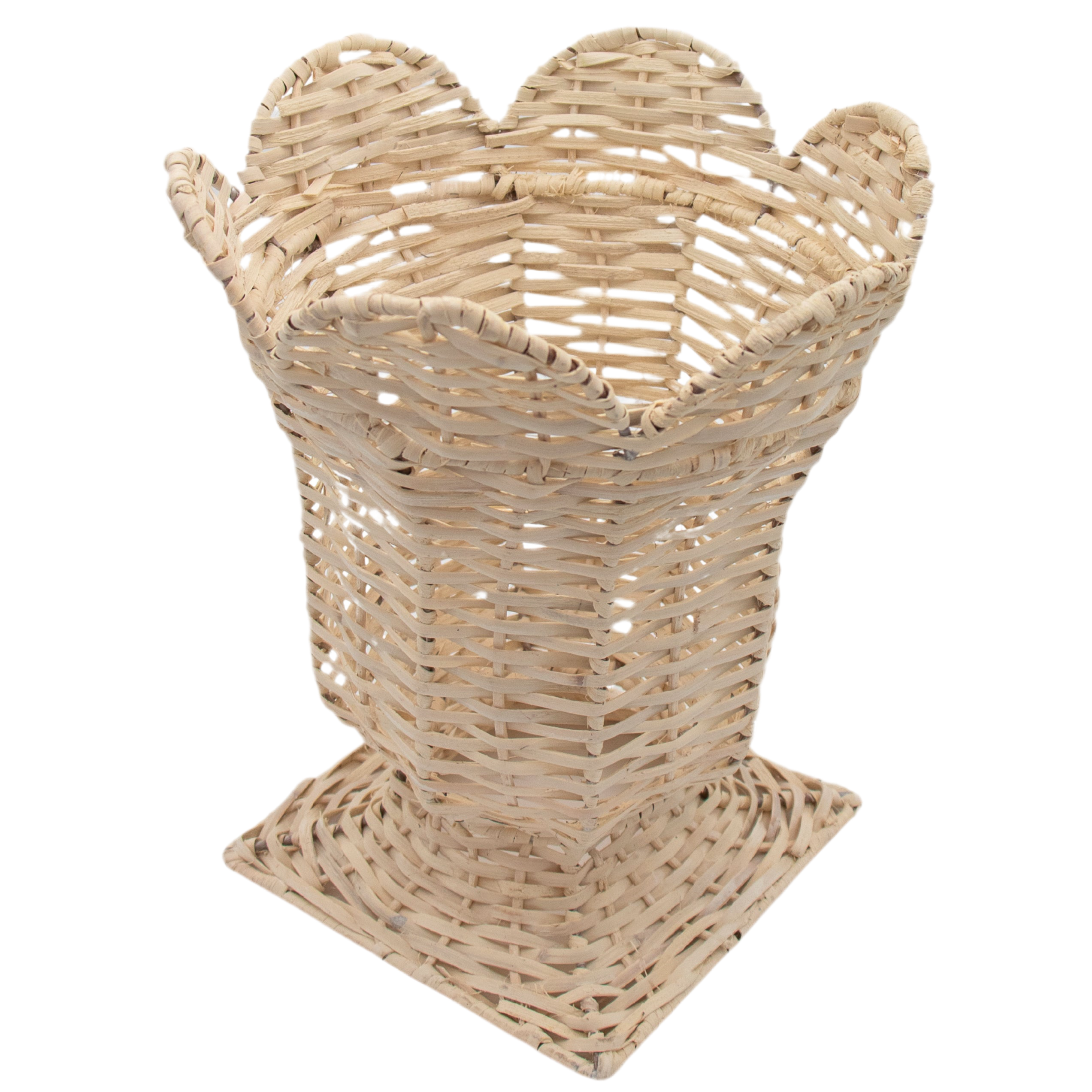 White Wicker Vase