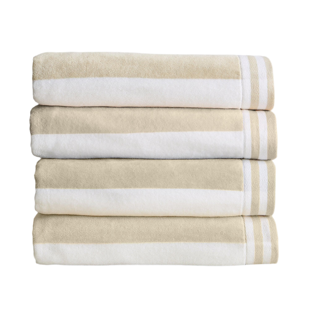 Striped Cabana Beach Towel | Set of 4
