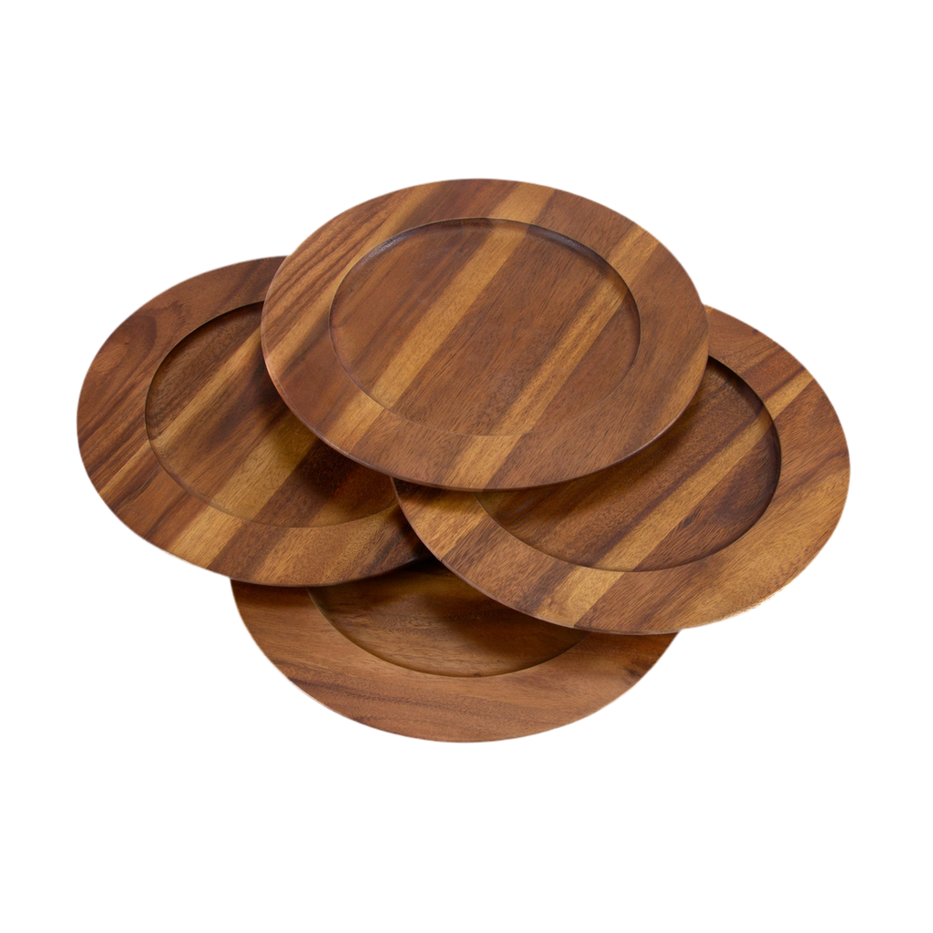Wood Charger Plates | Set of 4