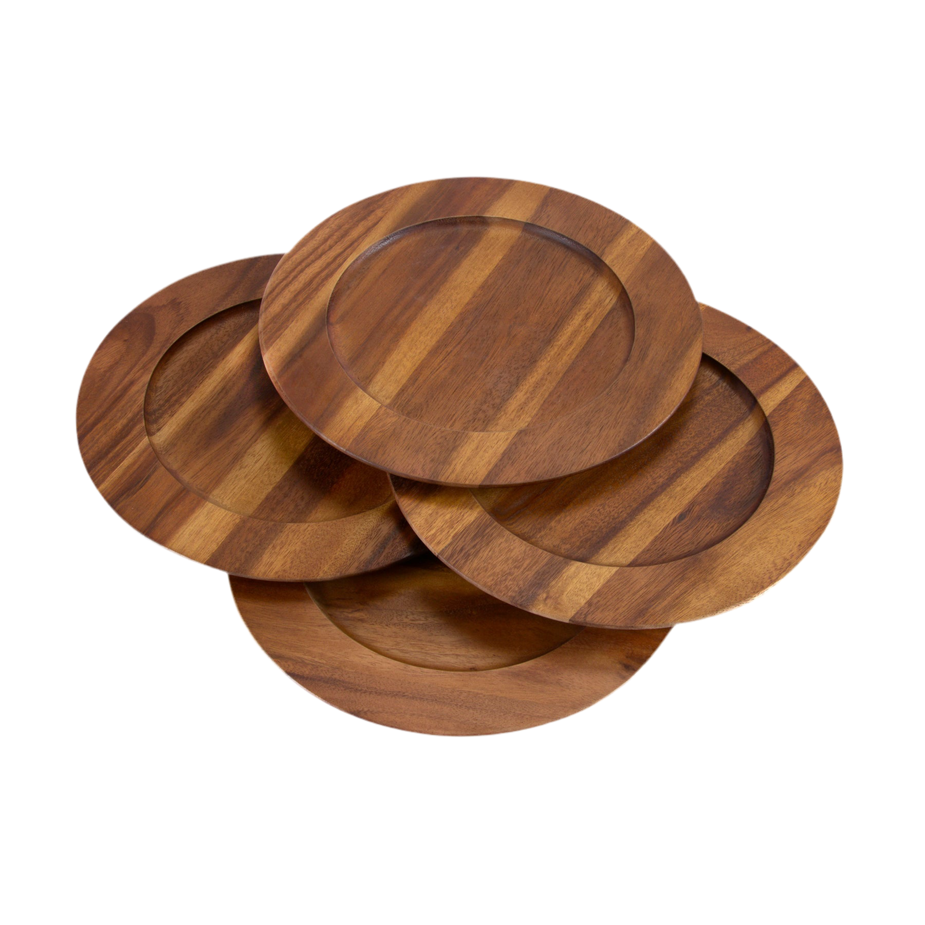 Wood Charger Plates | Set of 4