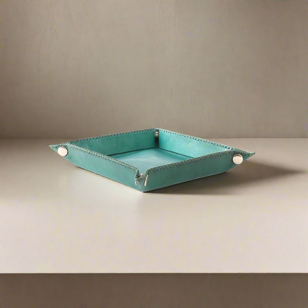 Small Catch All Leather Tray