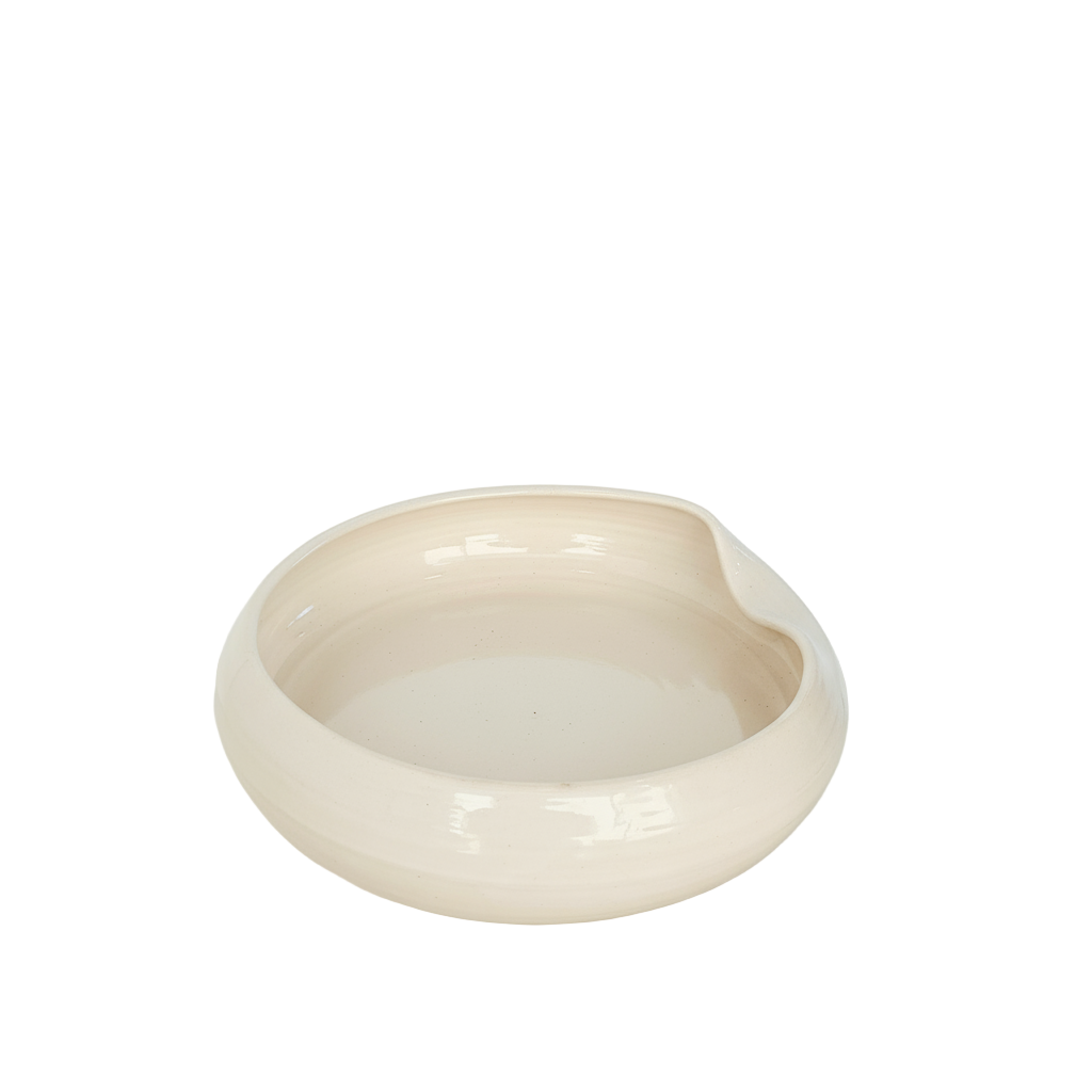 Folded Lip Serving Bowl