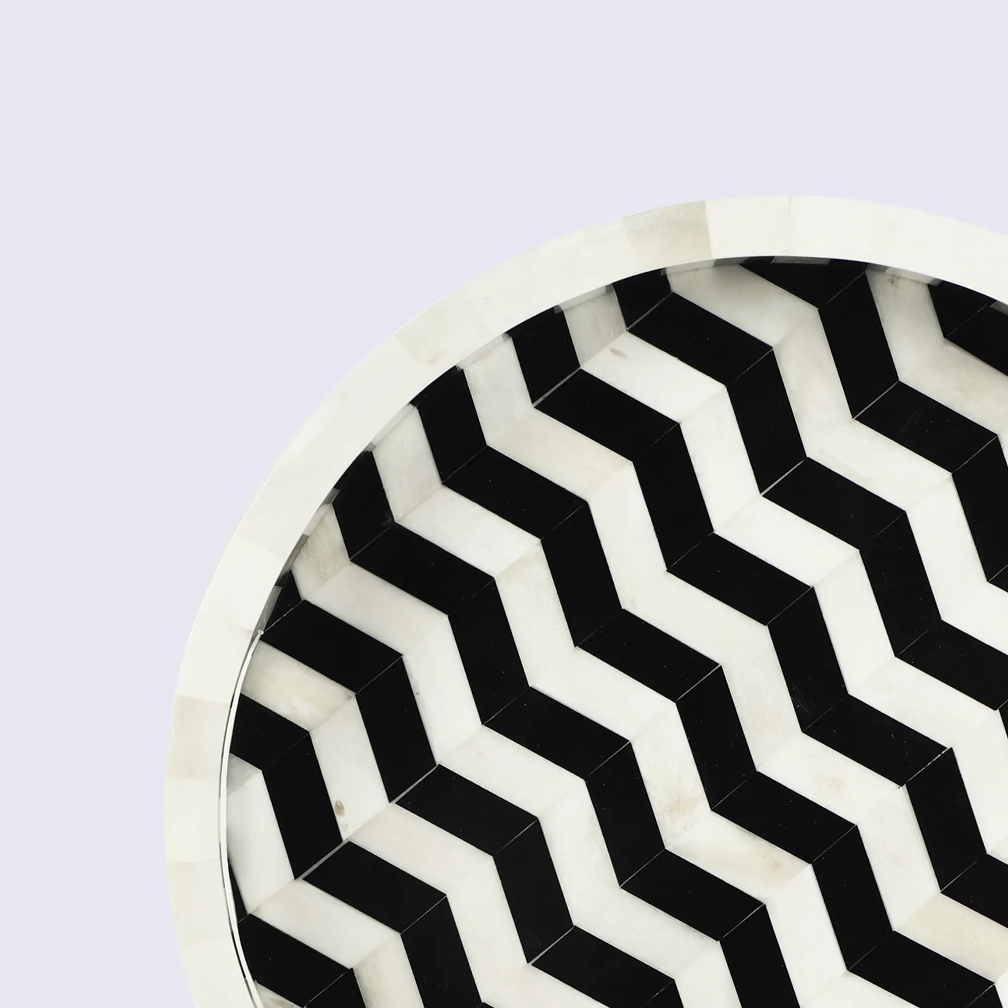 Decorative Tray Athens Dinami Pattern Resin Inlay Tray