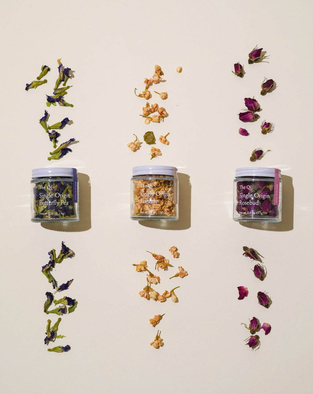 The Qi | Trio Petite Flower Teas Set
