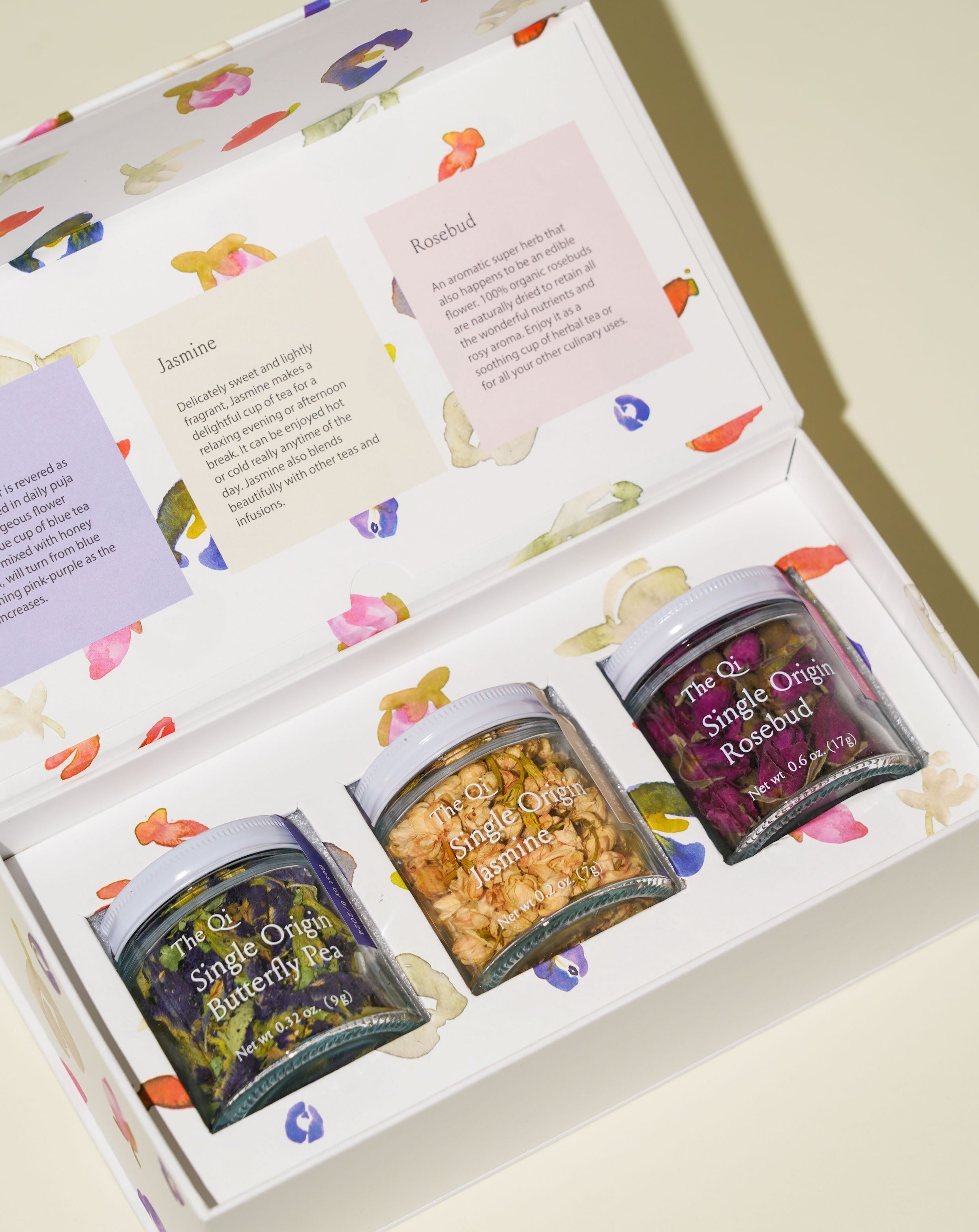 The Qi | Trio Petite Flower Teas Set