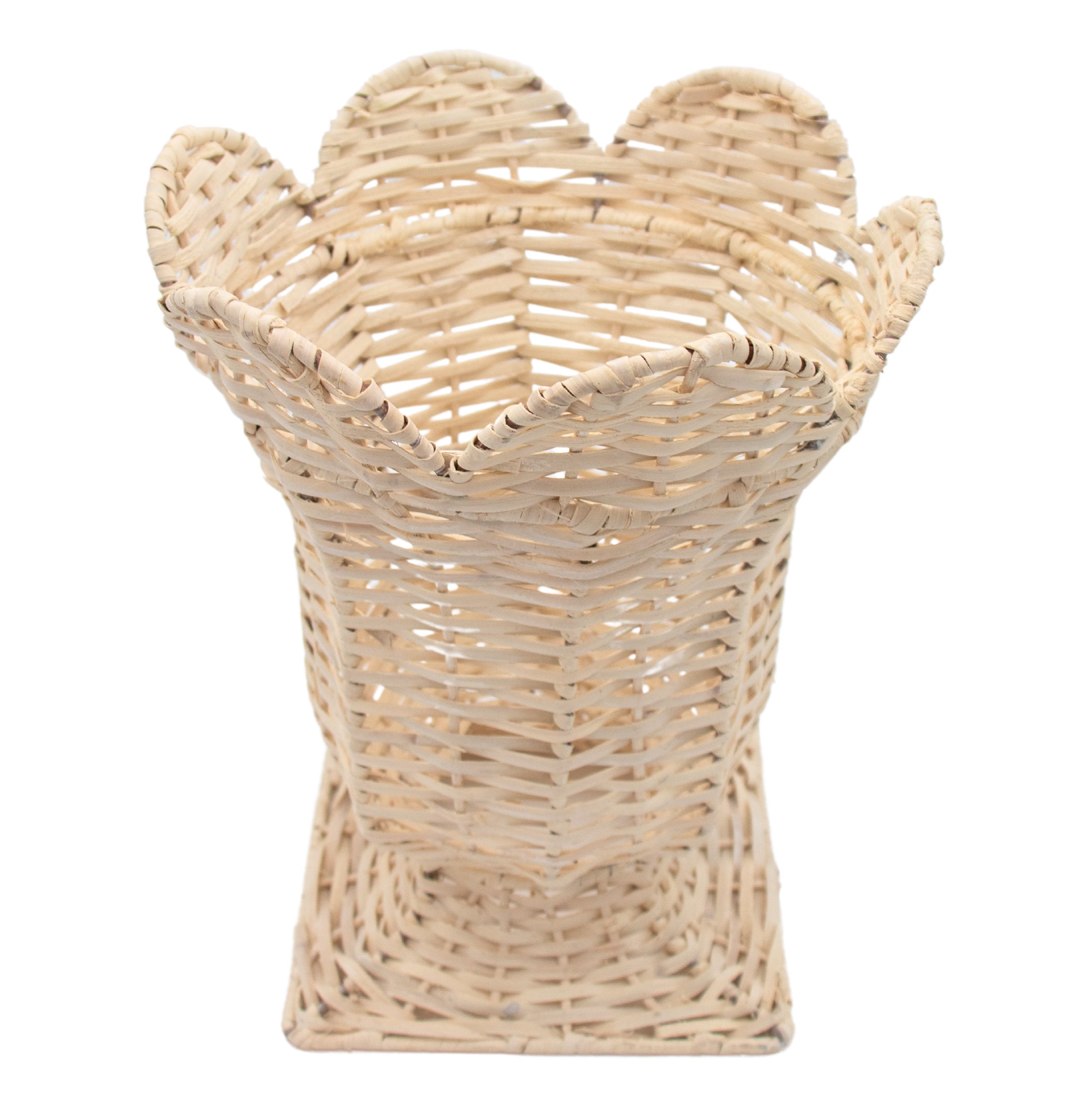White Wicker Vase