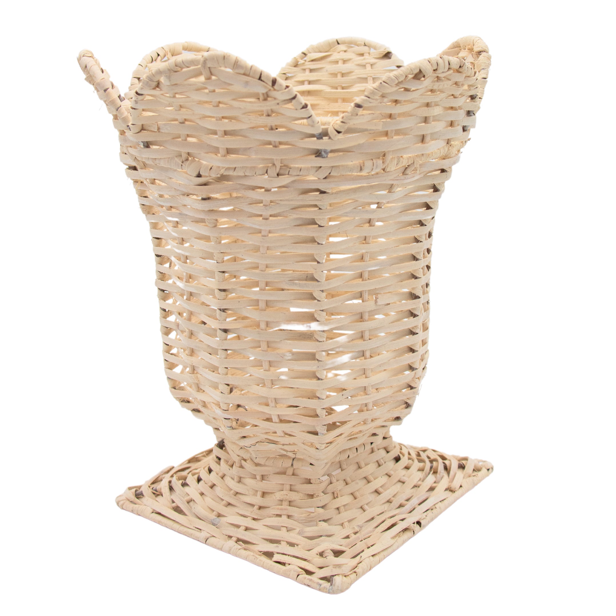 White Wicker Vase