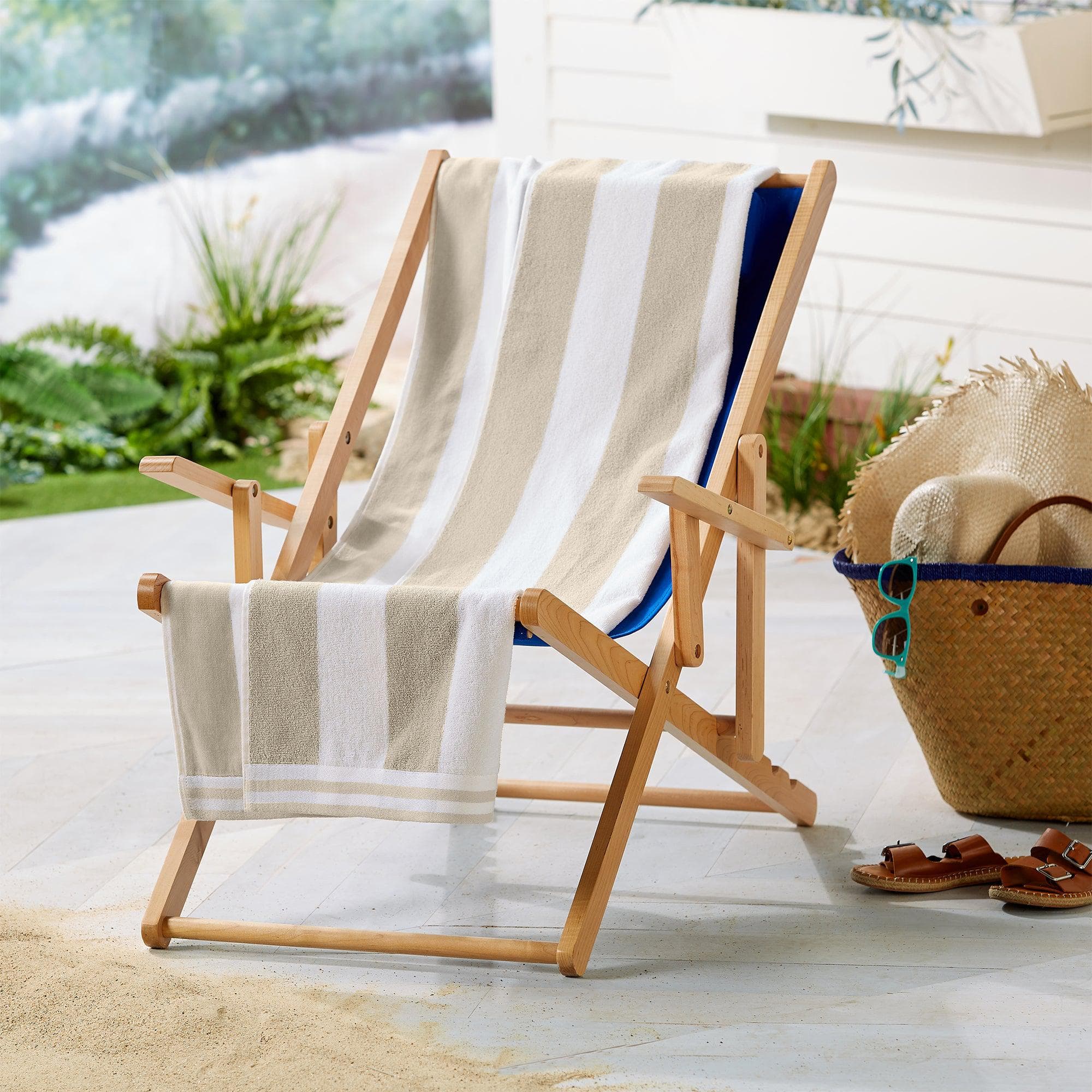 Striped Cabana Beach Towel | Set of 4