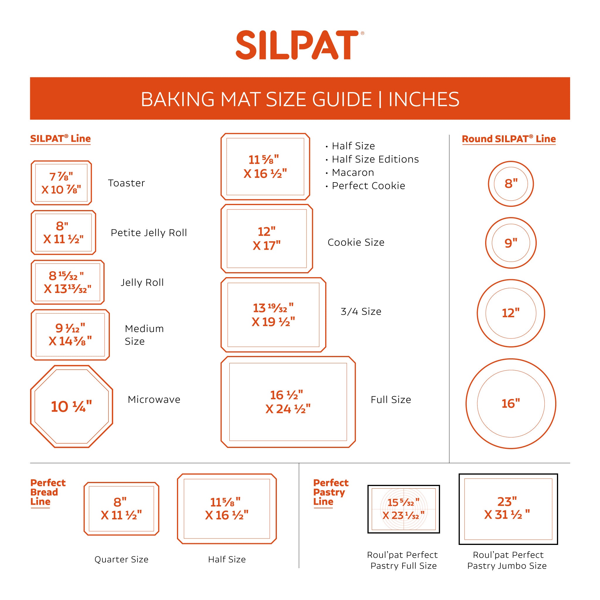 Silpat Thanksgiving Half Size Baking Mat | Limited Edition