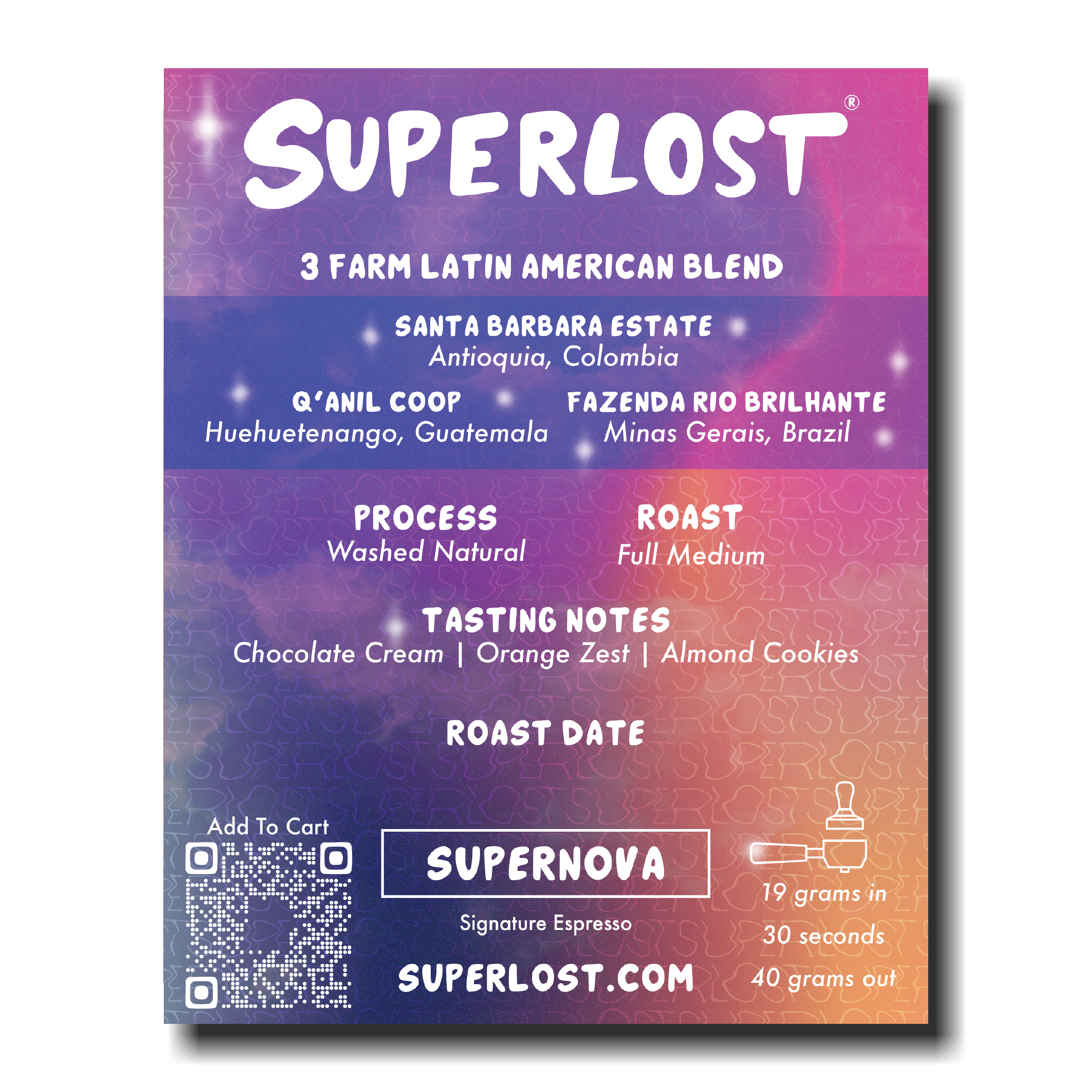 Superlost Coffee Roasters | Supernova Espresso