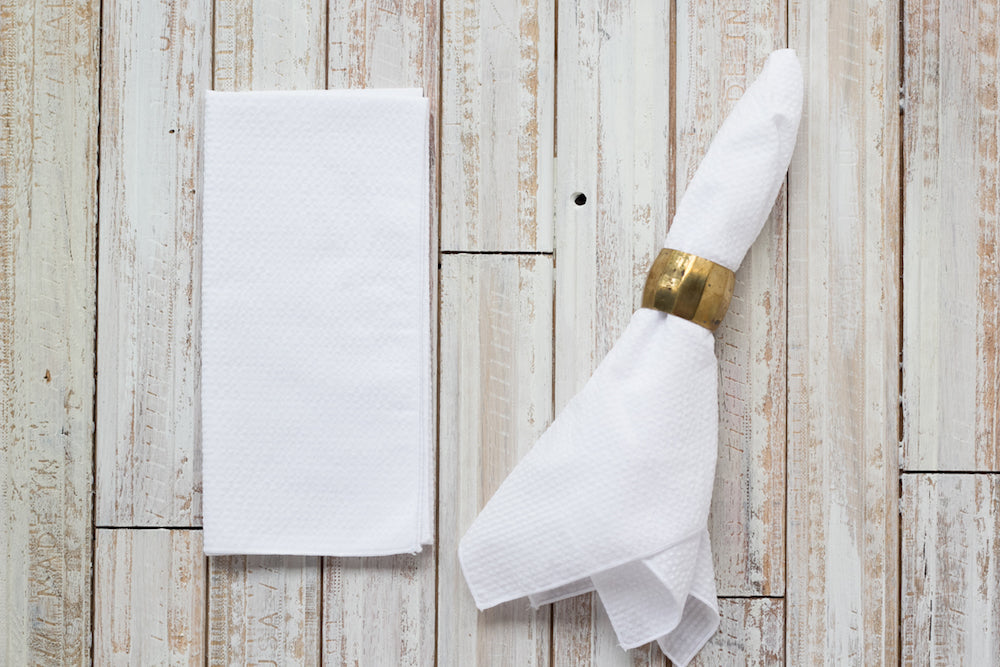 Seersucker Dinner Napkins | Set of 4